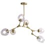 Plafonlámpa MODERN ORCHID ST-1232-6 GOLD transparent 6x60W/E27 IP20 a Step Into Design-tól