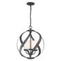 Függőlámpa BLACKSMITH QN-BLACKSMITH-3P-OBK 3x40W/E14 IP44 a Quintiesse-tól