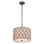 Függőlámpa BROWN LATTICE QZ-BROWN-LATTICE-P-M 3x60W/E27 a Quoizel-tól