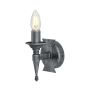 Fali lámpa SAXON SAX1-BLK-SIL 1x60W/E14 a Elstead Lighting-tól