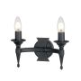 Fali lámpa SAXON SAX2-BLK 2x60W/E14 a Elstead Lighting-tól