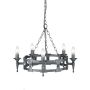 Csillár SAXON SAX5-BLK-SIL 5x60W/E14 a Elstead Lighting-tól