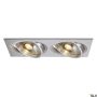 Beépíthető spotlámpa NEW TRIA 111382 2x75W/GU10/ES111 IP20 a SLV-tól