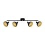 Spotlámpa Savio SPL-27357-4-BK-GD 4x40W/E14 IP20 a Italux-tól