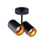 Spotlámpa TORI SL 1 DUO ACGU10-127 BK-GD 2x50W/Gu10 2x50W/Gu10 IP20 a Zuma Line-tól