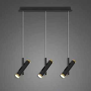 Függőlámpa Lunette LA062/CL3_black 3000K 6x3W/LED 1080lm IP20 a Altavola Design-tól