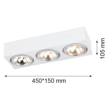 Süllyesztett mennyezeti lámpa RODOS 1088 3x6W/G9 IP20 a Argon-tól