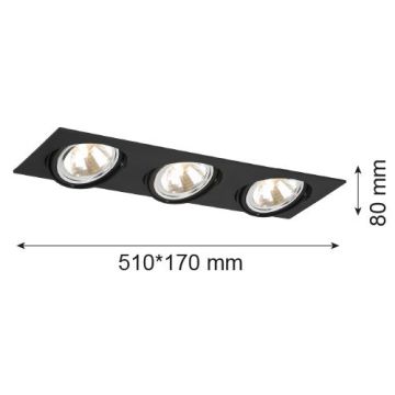 Beépíthető spotlámpa OLIMP 1329 3x6W/G9 IP20 a Argon-tól