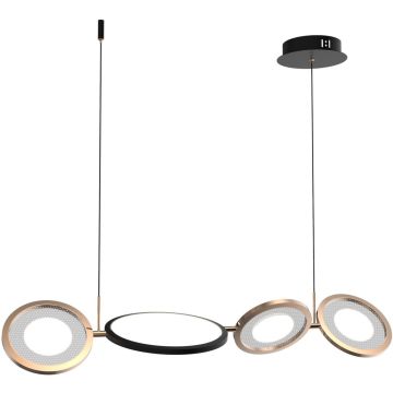 Függőlámpa Seppia LA115/P_98_3k_black_gold 3000K 1+3x35W/LED 2100lm IP20 a Altavola Design-tól