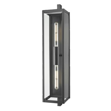 Fali lámpa DOVER W02095BK 2x40W/E27 ip44 a Cosmolight-tól