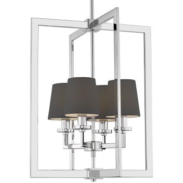 Plafonlámpa LONDON P04021CH-BK 4x40W/E14 IP20 a Cosmolight-tól