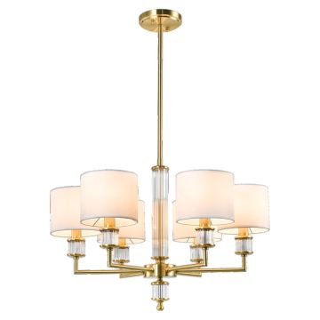 Plafonlámpa SUTTON P06692BR-WH 6x40W/E14 ip20 a Cosmolight-tól