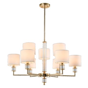 Plafonlámpa SUTTON P09378AU-WH 9x40W/E14 ip20 a Cosmolight-tól