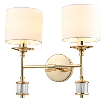 Fali lámpa SUTTON W02415AU-WH 2x25W/E14 ip20 a Cosmolight-tól