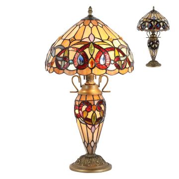 Asztali lámpa TIFFANY XXI. 1706 E27|E14 2x60W/E27|1x7W/E14 a Prezent-tól