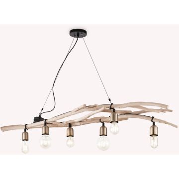 Függőlámpa DRIFTWOOD 180922 6x60W/E27 ip20 a Ideal Lux-tól
