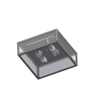 Süllyesztett mennyezeti lámpa LOFOTEN 1945BC 2x9W/E27 IP44 a Norlys-tól