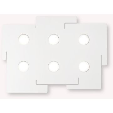 Plafonlámpa TOTEM 215785 6x15W/GX53 ip20 a Ideal Lux-tól