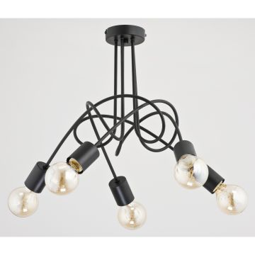 Plafonlámpa TANGO BLACK 23175 5x60W/E27 a Alfa-tól