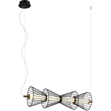 Függőlámpa Sanke PND-63849-4-BK 3000K 1x15W/LED 600lm IP20 a Italux-tól