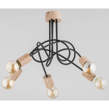 Plafonlámpa TANGO WOOD 27435 5x60W/E27 a Alfa-tól