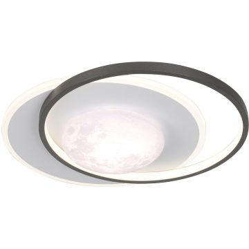 Plafonlámpa Desulo PLF-02727-M-BK 3000K/4000K/6000K 1x40W/LED 5300lm IP20 a Italux-tól