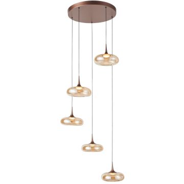 Függőlámpa Tenele PND-24028-5A-COPP 3000K 5x35W/LED 1514lm IP20 a Italux-tól