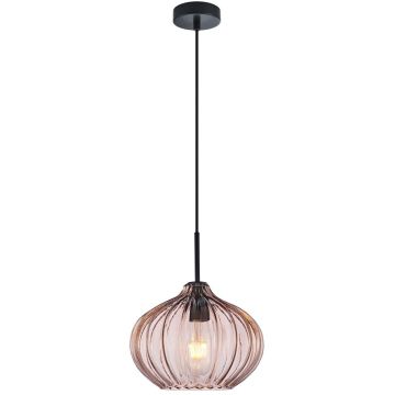 Függőlámpa Pansol PND-2940-1S-BK-CF 1x40W/E27 IP20 a Italux-tól