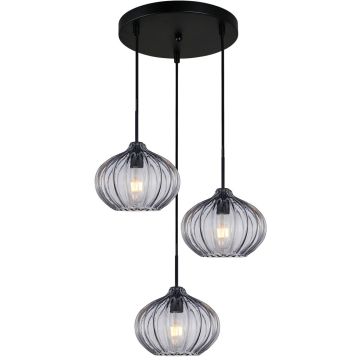 Függőlámpa Pansol PND-2940-3AS-BK-SG2 3x40W/E27 IP20 a Italux-tól