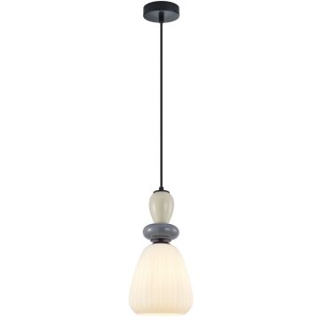 Függőlámpa Domali PND-36816-1D-BK-WH 1x40W/E27 IP20 a Italux-tól
