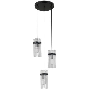 Függőlámpa Merto PND-40930-3A-BK 3x40W/E14 IP20 a Italux-tól