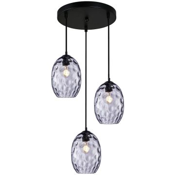 Függőlámpa Novala PND-3031-3A-BK-SG 3x40W/E27 IP20 a Italux-tól