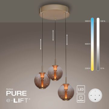 Függőlámpa PURE E-Infinity 2222-97 2200-5000k 3x7W/LED 560lm ip20 a Paul Neuhaus-tól