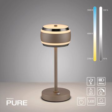 Asztali lámpa PURE FALLING RINGS 4503-97 2200-5000k 1x8W/LED 310lm ip20 a Paul Neuhaus-tól