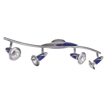 Spotlámpa ZEUS CH/BLUE 343 E14 R50 4x40W/E14/R50 a Prezent-tól