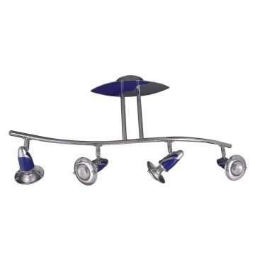 Spotlámpa ZEUS CH/BLUE 348 E14 R50 4x40W/E14/R50 a Prezent-tól