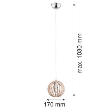 Függőlámpa PORTORYKO 3678 1x7W/E14 IP20 a Argon-tól