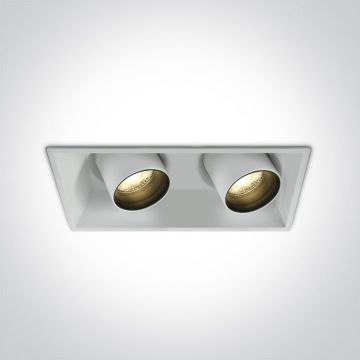 Beépíthető spotlámpa The Recessed Cylinders 51211C/W/W 3000K 2x11W/LED 820lm IP20 a One Light-tól
