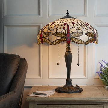 Asztali lámpa DRAGONFLY BEIGE 64085 2x60W/E27 IP20 a Endon-tól
