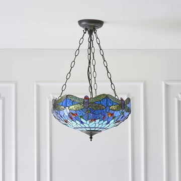 Függőlámpa DRAGONFLY BLUE 64075 3x60W/E27 IP20 a Endon-tól