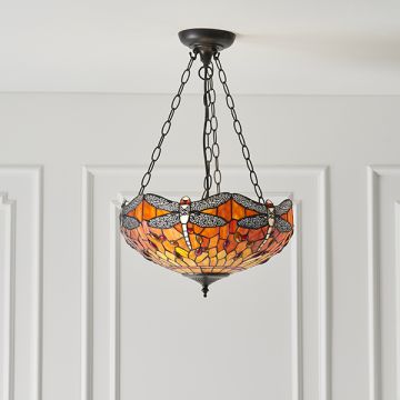 Függőlámpa DRAGONFLY FLAME 64076 3x60W/E27 IP20 a Endon-tól