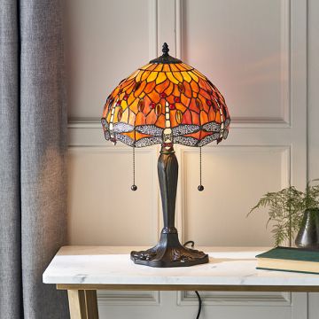Asztali lámpa DRAGONFLY FLAME 64092 2x60W/E27 IP20 a Endon-tól