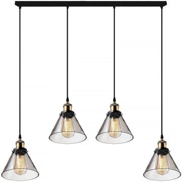 Függőlámpa NEW YORK LOFT LA034/CL4_smoky 4x40W/E27 IP20 a Altavola Design-tól