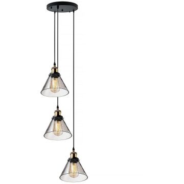 Függőlámpa NEW YORK LOFT LA034/CO3_smoky 3x40W/E27 IP20 a Altavola Design-tól