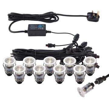 Kerti lámpa IKONPRO CCT 73347 3000K/4000K 10x0,75W/LED 120LM IP67 a Endon-tól
