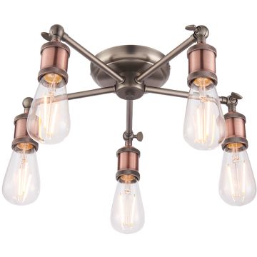 Plafonlámpa HAL 76336 5x40W/E27 IP20 a Endon-tól