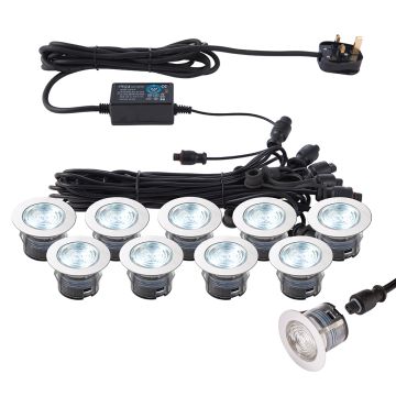 Kerti lámpa IKONPRO CCT 76617 6500K/20000 10x0,75W/LED 410LM IP67 a Endon-tól
