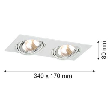Beépíthető spotlámpa OLIMP 785 2x6W/G9 IP20 a Argon-tól