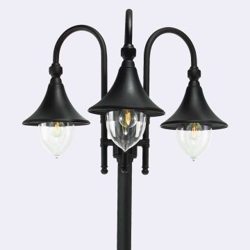 Utcai lámpa FIRENZE 830B 3x9W/E27 IP54 a Norlys-tól