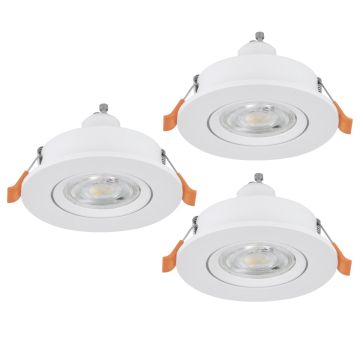 Beépíthető spotlámpa BARRANCO GU10 902242 3x4.5W/GU10 ip20 a Eglo-tól